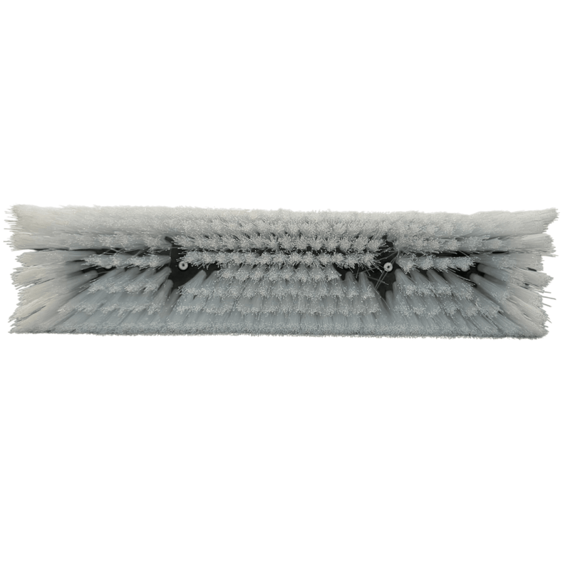 Tucker Dual Trim white nylon bristle face, top view