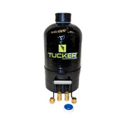 Tucker HandyPure 1/2 cubic foot DI tank with brass fittings and thread tape