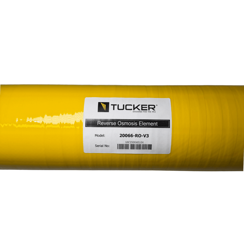 Tucker RO membrane label, model 20066-RO-V3