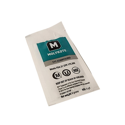 Tucker lubricant packet of Molykote 111 compound for o-rings and seals