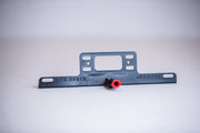 Tucker small plastic rinse bar, rear view with mounting plate