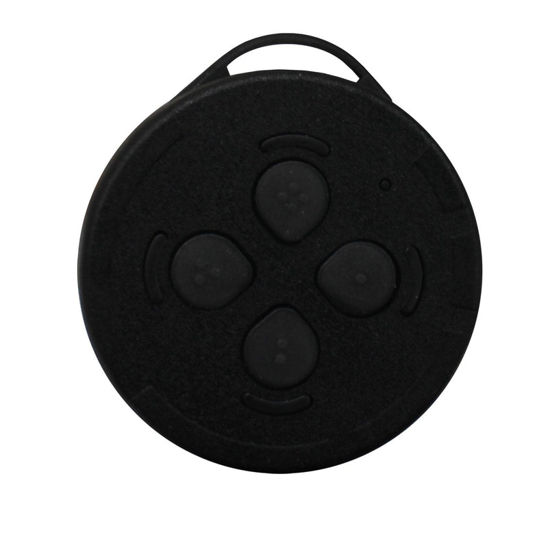 Tucker remote fob with four buttons and lanyard loop for the digital flow controller