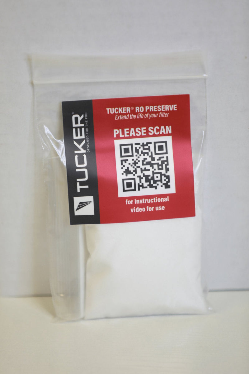 Tucker RO Preserve packet with QR label