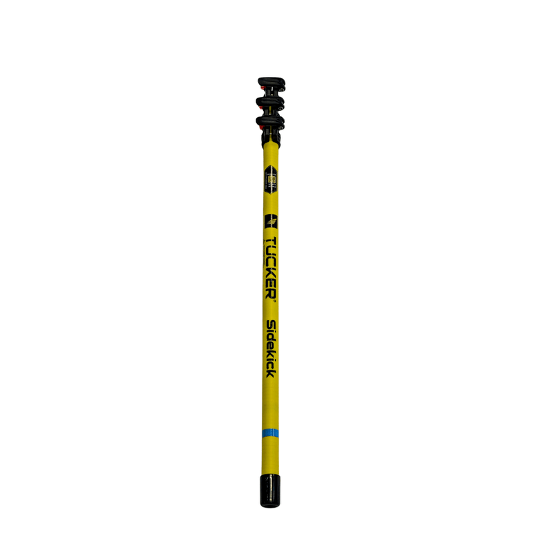 Tucker Sidekick fiberglass trad pole collapsed with black clamps