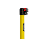 Tucker Sidekick pole clamp with red tension knob on the yellow section