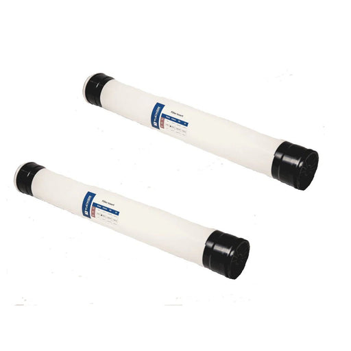 Tucker skid mount filter inserts, pair, white with black caps