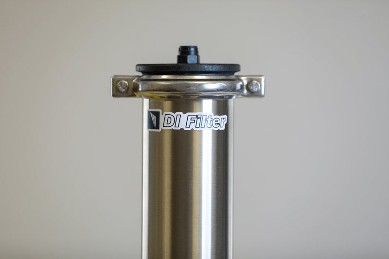 Tucker stainless DI filter housing top with clamp