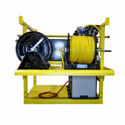 Tucker Ultimate Residential Skid side view with two hose reels above the water tank