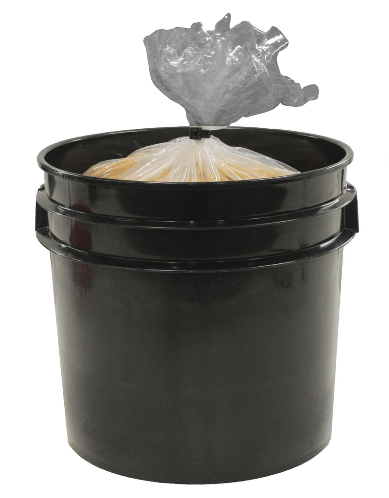 Tucker virgin DI resin, bagged in black bucket