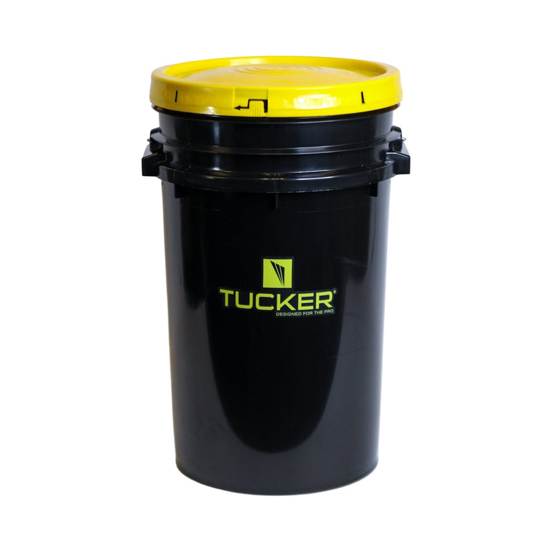 Tucker sealed 1 cubic foot DI resin bucket with yellow lid