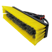 Tucker yellow and Glide hybrid brush, bristle angle
