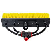 Tucker yellow hybrid brush, rear view of jets and socket