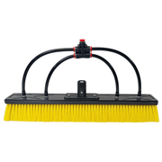 Tucker XL Dual Trim yellow nylon and Glide hybrid brush, 4 pencil jets, front view