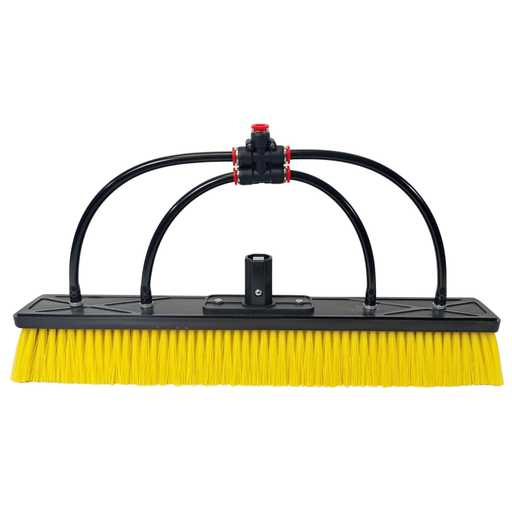 Tucker XL Dual Trim yellow nylon and Glide hybrid brush, 4 pencil jets, front view