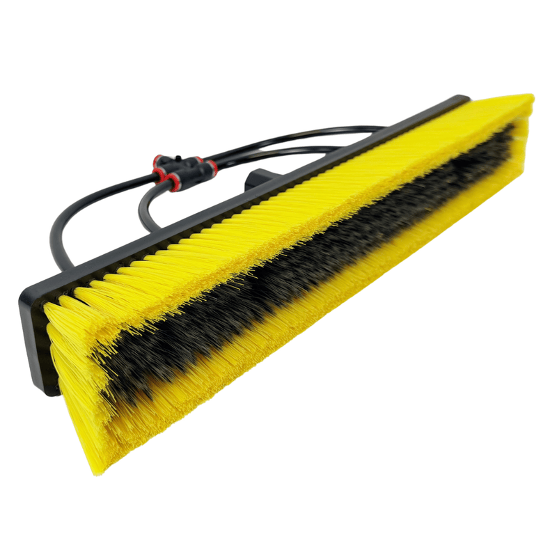 Tucker XL yellow and Glide hybrid brush, side angle