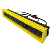 Tucker XL yellow and Glide hybrid brush, opposite side angle