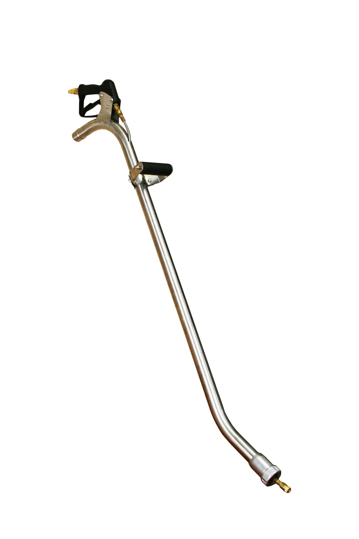 Stainless wand with top-mount gun