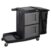 Unger CleanRx Elite Janitorial Cleaning Cart, cart, front view