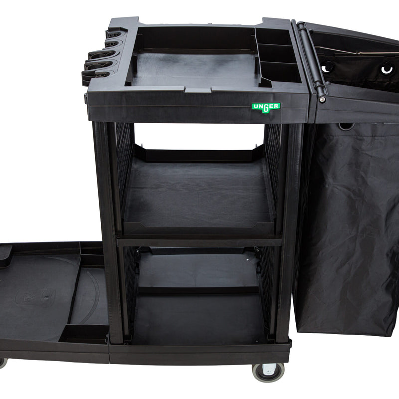 Unger CleanRx Pro Janitorial Cleaning Cart, cart, angle view