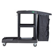 Unger CleanRx Pro Janitorial Cleaning Cart, cart, rear angle view