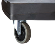 Unger CleanRx Pro Janitorial Cleaning Cart, caster wheel close-up