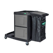 Unger CleanRx ProPlus Janitorial Cleaning Cart, cart, angle view