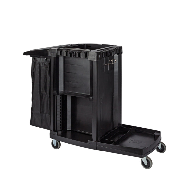 Unger CleanRx ProPlus Janitorial Cleaning Cart, cart, second angle