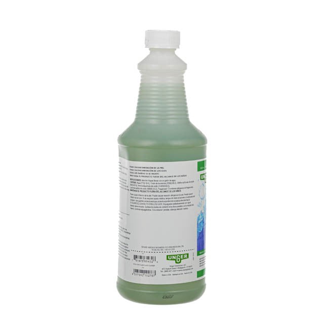 Unger Easy Glide Glass Cleaner 1 Qt., quart bottle, back label