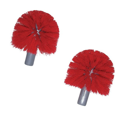 Unger Ergo Toilet Bowl Brush Replacement Heads, two red toilet bowl brush replacement heads