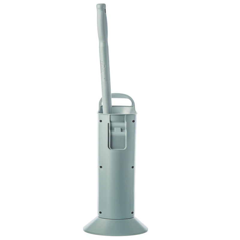 Unger Ergo Toilet Bowl Brush Complete, brush stored in the holder, angle view