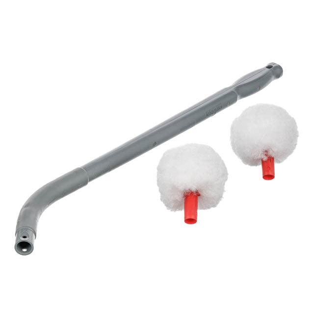 Unger Ergo Toilet Bowl Handle & Swab, handle with two swabs