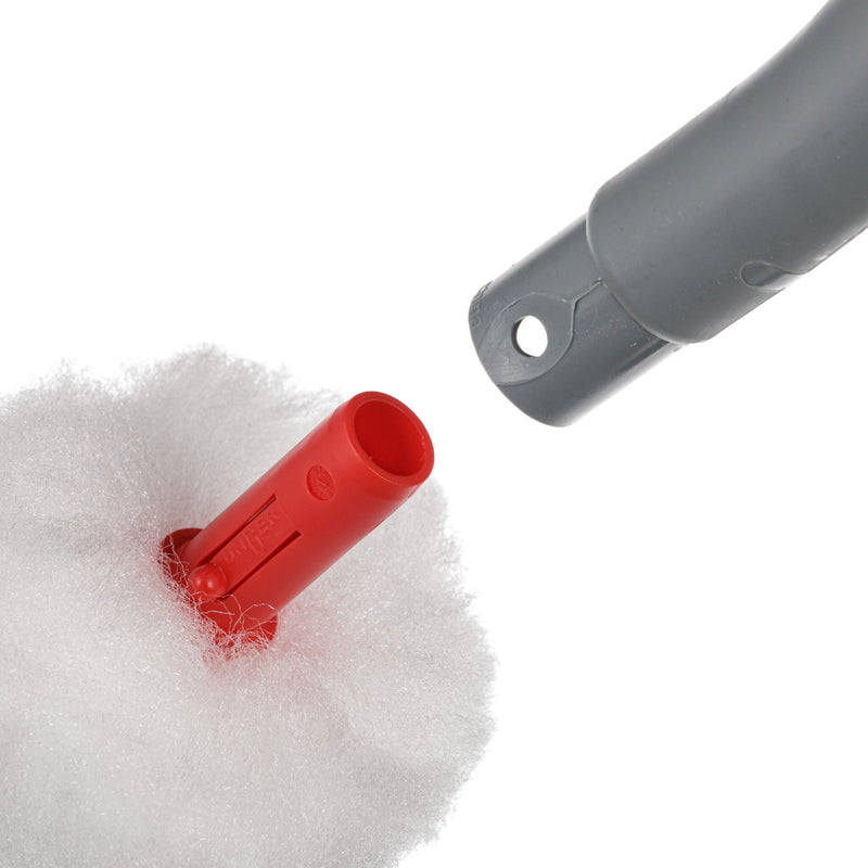 Unger Ergo Toilet Bowl Replacement Swab Head Replacement, fitting a swab head to the handle