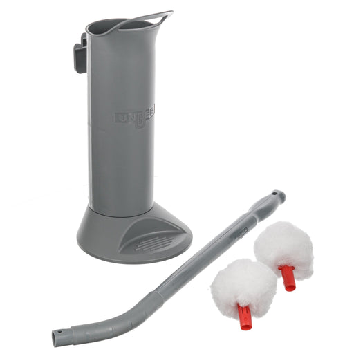 Unger Ergo Toilet Bowl Swab & Holder, swab holder with handle and two swabs