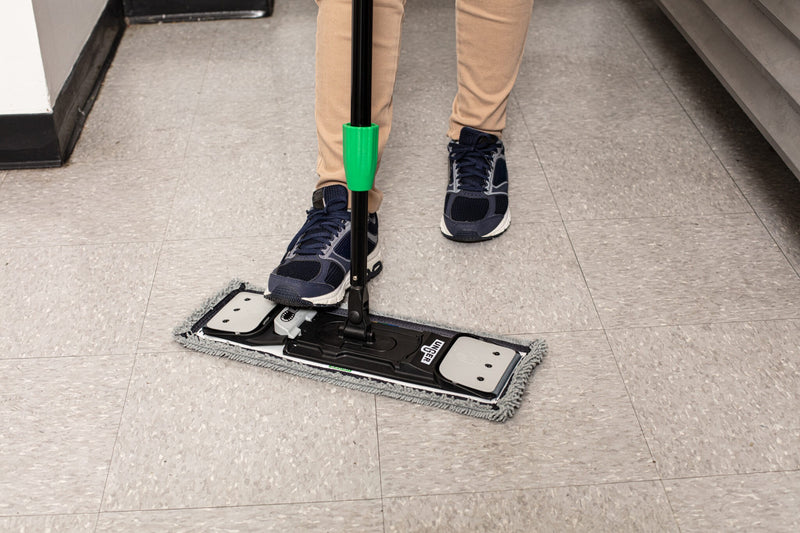 Unger Excella Floor Cleaning Mop Pack, mopping a floor