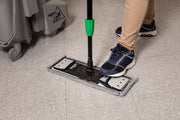 Unger Excella Floor Cleaning Mop Pack, mopping close-up