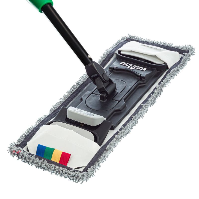 Unger Excella Pocket Mop, pocket mop on a holder and pole