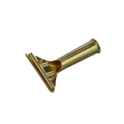 Unger GoldenClip Brass Squeegee Handle, brass handle, angle view