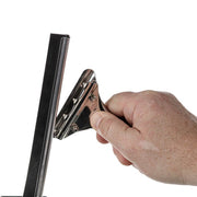 Unger Griddle High Heat Squeegee, squeegee head held by hand