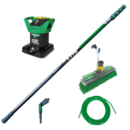 Unger HydroPower Ultra Entry 20' Kit, complete kit with filter, pole, brush and hose