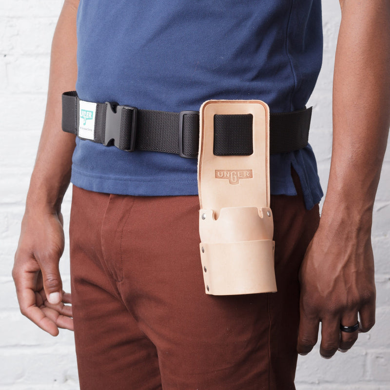 Unger Leather Holster, holster worn on a belt