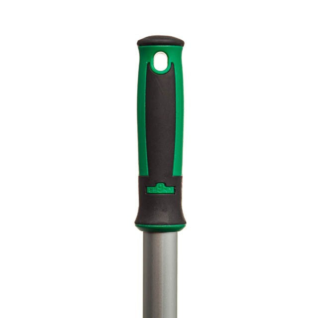 Unger Light Duty Scraper, green handle grip close-up
