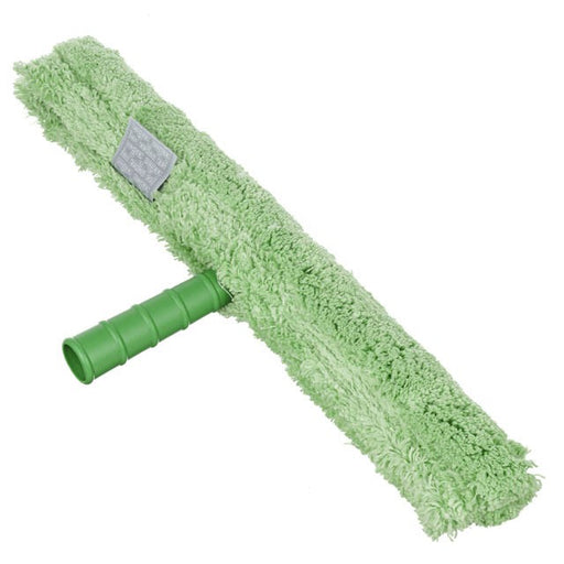 Unger Micro StripWasher Complete 18"/45cm, microfiber strip washer on a green T-bar