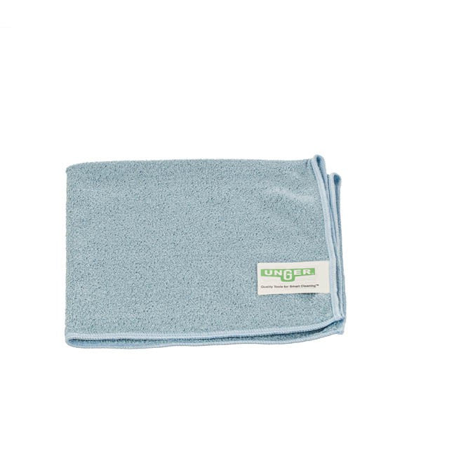 Unger MicroWipe 2000 Medium Duty 16"x16"/40x40cm, microfibre cloth, blue