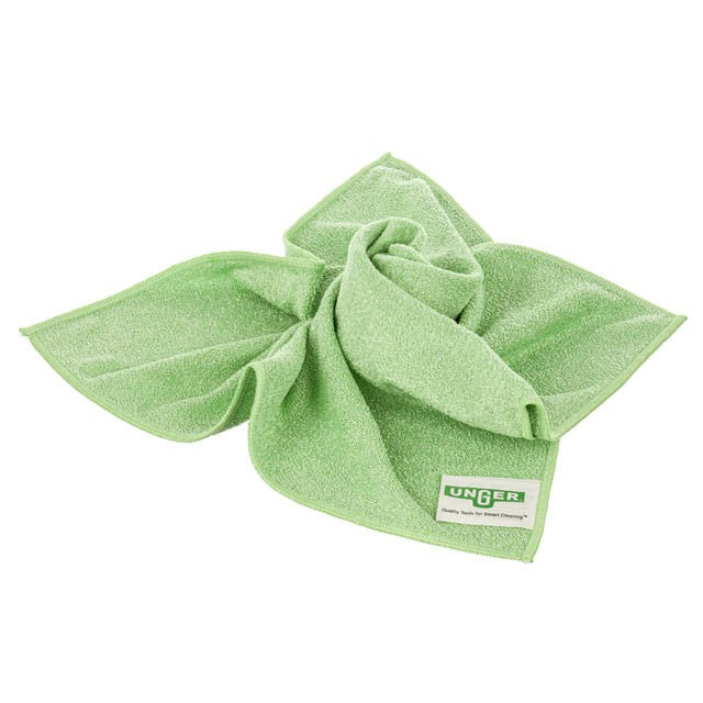 Unger MicroWipe 2000 Medium Duty 16"x16"/40x40cm, cloth scrunched
