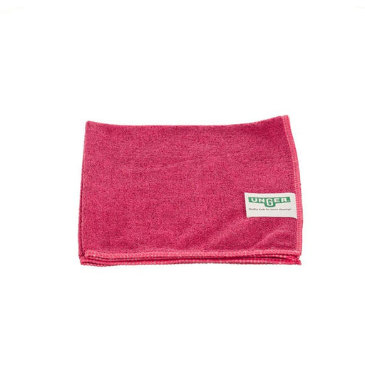 Unger MicroWipe 4000 Heavy Duty 16"x15"/40x38cm, microfibre cloth, red