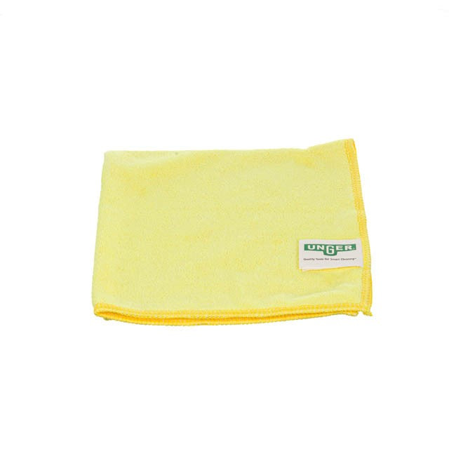 Unger MicroWipe 4000 Heavy Duty 16"x15"/40x38cm, microfibre cloth, yellow
