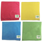 Unger MicroWipe 500 Light Duty, red, yellow, blue and green cloths