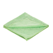 Unger MicroWipe 500 Light Duty 16"x16"/40x40cm, green cloth, folded