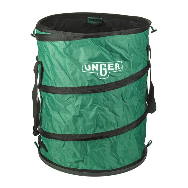 Unger NiftyNabber Bagger, green pop-up bagger, open