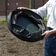 Unger NiftyNabber Bagger, unfolding the bagger outdoors
